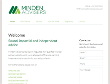 Tablet Screenshot of mindenadvisers.com